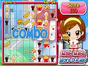 Play Link It Burger free online, linking four or more fast food tiles in this match-3 puzzle game