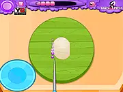 Crispy Onion Rings Recipe game screen, showing Chef Anita and ingredients for batter, free online cooking game
