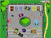 Play Caveman Parking free online driving and puzzle game with wooden cars