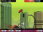Please Stop Running free online game, endless runner shooter, soldier jumping and shooting enemies