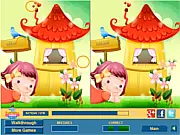 Fun Baby Difference free online game, spot the difference puzzle, find 5 differences in baby pictures, play free on PlayArcadeHub