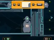 Screenshot of Mercury Shift co-op game showing two blob alien characters, one red and one blue, navigating a puzzle platform.