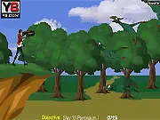 Generator Rex Battle Dinosaurs free online game, Rex fighting a giant Jurassic creature