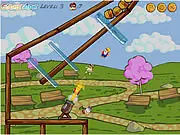 Nerdy Nom Nom free online physics puzzle game cannon launch