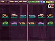 Cars Mirror Match free online puzzle game find mirror image visual focus PlayArcadeHub