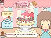 Sophia's Ice Cream free online decorating game create sundae sweet puzzle game PlayArcadeHub