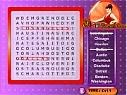 Cities In America Word Search free online puzzle game word search PlayArcadeHub