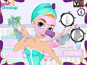 The teen fairy character smiling with sparkling makeup and a magical dress after receiving a full beauty treatment in the Teen Fairy Makeover free online game.