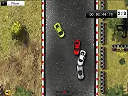 Only One 2 Racing game screenshot, car drifting around a sharp turn on a track, free online racing game