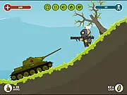 Russian Tank vs Hitler's Army game screen, WWII tank shooting, free military game online, battle against enemy army