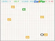 Easy Way game screenshot, small character moving on a paper-style grid maze avoiding obstacles, free logic puzzle game