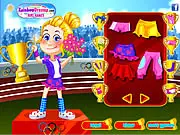 Play Olympic Dolly free dress up game online styling a sporty girl for her gold medal ceremony