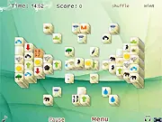 Yin Yang Mahjong game screen showing a mahjong board setup with various tiles, featuring the special Yin and Yang symbols.
