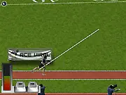 Pole Vault Challenge free online sports game, aiming to clear the highest bar for the gold medal