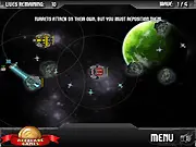 Phase Cannon Tower Defense game screenshot, advanced futuristic cannons blasting alien enemies, free online TD game
