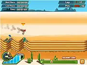 Play Pro Motocross Racer free online dirt bike stunt game pulling flips and avoiding traps