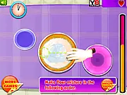 A close-up of a fully loaded, delicious-looking pizza covered in toppings in the Yummy Pizza Maker free online cooking game.