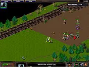 Aeon Defense game screenshot, showing a castle defense battle with towers and enemy creeps on a strategic battlefield