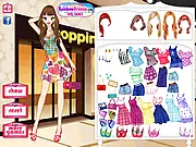 Shopping Passion Fashion Dress Up free online game, teen girl choosing clothes for a shopping marathon, dress up game
