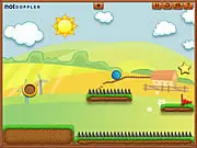 Gameplay screenshot of Disappearing Path, showing a drawn temporary line guiding a small ball toward a checkered flag.