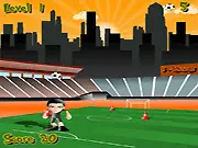 Screenshot of Bang Paowalis Skov game showing a simple, stylized forest scene with text, unique free online game