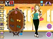 Cute Beauty Dress Up online game image showing a styled girl with a stylish outfit, accessories, and perfect hair.
