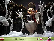 ParaNorman Hidden Stars free online game screenshot - find all the hidden stars in the spooky movie scene.