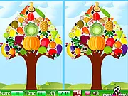 Vegetable Tree Difference free online game where you spot disparities