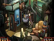 Deponia The Great Escape Puzzle free game screenshot, finding hidden objects to pack luggage, play free online point and click game