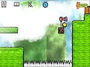 Screenshot of You are Still a Box game showing a square box character pushing Nabbles and collecting cakes in a puzzle level