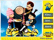 Despicable Me Hidden Stars free online game featuring Gru and Minions