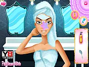 Play Prepare for Party free online makeover game. A girl getting facial treatment, applying makeup, and choosing an elegant dress for a party on PlayArcadeHub.