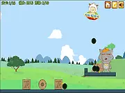 Goat Village Defender free online game flying machine Pleasant Goat and Big Big Wolf