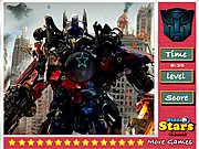 Transformers Hidden Stars online hidden object puzzle game featuring Autobots