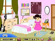 Find My Bedtime Story Book free online game - helping a girl find her missing storybook in her bedroom.