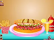 Hot Dog Special free online game - decorating a colorful and delicious hot dog with various toppings and ingredients.