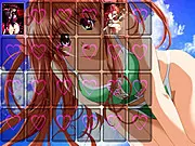 Anime Girls 3 Memory free online puzzle game screenshot showing matching cards of cute anime girls