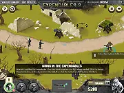 The Expendables 2 free online tower defense and action game