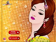 Play Traditional Party Makeover free online dress-up game for girls