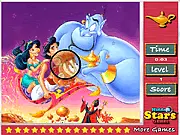 Aladdin Hidden Stars free online game screenshot showing the character Aladdin and stars hidden in the scene