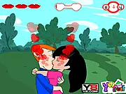 Sweet Kisses free online romance game where you fill a heart meter with sweet kisses on PlayArcadeHub