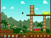 Sling Shots online game screenshot, launching colored balls with a slingshot, strategy puzzle game