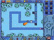 Worlds Guard 2 free online tower defense game screenshot of towers fighting beasts