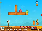 Play Angry Birds Hunt free online slingshot game to score points