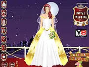 Kubi Royal Wedding free online dress up game selecting a royal bridal gown and tiara