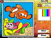 Play Finding Nemo Coloring Book free online game with Marlin and Dory