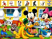 Mickey and Friends Hidden Objects free online puzzle game featuring Disney characters