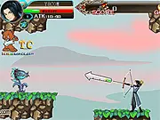 Play Heroic Archer 3 free online action game, featuring the main hero aiming his bow and arrow to defeat a group of fantasy monsters.