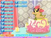 Lovely Wedding Cake game, decorating a tiered wedding cake, playing free online design game
