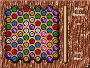 Hexagram 3 game screenshot, free online hexagonal gem match puzzle with six-way matching